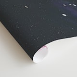 "Awakening" - Wall Mural in Pink by Emily Magone - Close-up