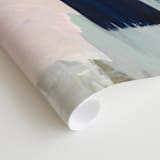 "Following The Pack" - Wall Mural in Navy by Jennifer Daily - Close-up