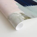 "Following The Pack" - Wall Mural in Navy by Jennifer Daily - Close-up