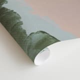 "Moving Mountains I" - Wall Mural in Earth Pink by Kayla King - Close-up