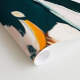 "Botanical Series #4" - Wall Mural in Sea Green by Caryn Owen - Close-up