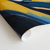 "Get To The Point" - Wall Mural in Royal Blue by Marla Beyer - Close-up