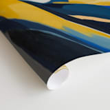 "Get To The Point" - Wall Mural in Royal Blue by Marla Beyer - Close-up