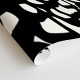 "Black Sheep" - Wall Mural in charcoal by rose lindo - Close-up