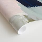 "Following The Pack" - Wall Mural in Navy by Jennifer Daily - Close-up