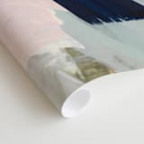 "Following The Pack" - Wall Mural in Navy by Jennifer Daily - Close-up