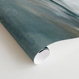 "Ice Canyon" - Wall Mural in Sea Green by Mya Bessette - Close-up