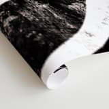 "Waterfall" - Wall Mural in charcoal by Leanne Friedberg - Close-up