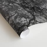 "in the rain" - Wall Mural in charcoal by Crystal Lynn Collins - Close-up