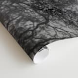 "in the rain" - Wall Mural in charcoal by Crystal Lynn Collins - Close-up