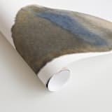 "Surrounding" - Wall Mural in grey wash by Michelle Lee - Close-up