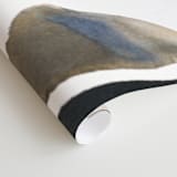 "Surrounding" - Wall Mural in grey wash by Michelle Lee - Close-up