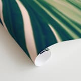 "Labyrinths" - Wall Mural in Forest Green by ALICIA BOCK - Close-up