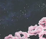 "Awakening" - Wall Mural in Pink by Emily Magone - Full Size