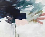 "Following The Pack" - Wall Mural in Navy by Jennifer Daily - Full Size