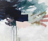 "Following The Pack" - Wall Mural in Navy by Jennifer Daily - Full Size