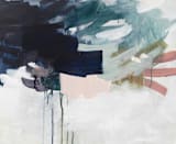 "Following The Pack" - Wall Mural in Navy by Jennifer Daily - Full Size