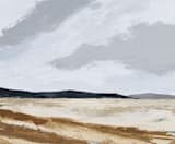 "US 90 To Valentine" - Wall Mural in Misty by Kati Ramer - Full Size