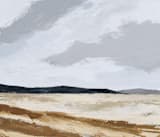 "US 90 To Valentine" - Wall Mural in Misty by Kati Ramer - Full Size