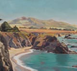"The Wild Sonoma Coast" - Wall Mural in Copper by Amanda Phelps - Full Size