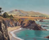 "The Wild Sonoma Coast" - Wall Mural in Copper by Amanda Phelps - Full Size