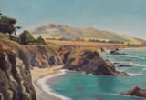 "The Wild Sonoma Coast" - Wall Mural in Copper by Amanda Phelps - Full Size