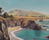 "The Wild Sonoma Coast" - Wall Mural in Copper by Amanda Phelps - Full Size