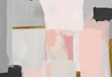 "atmospheric" - Wall Mural in Peach by Amy Gray - Full Size