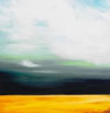 "Golden Grain" - Wall Mural in Golden by Amy Hall - Full Size
