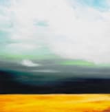 "Golden Grain" - Wall Mural in Golden by Amy Hall - Full Size