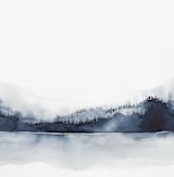 "Alaska from Sea" - Wall Mural in White by Kelsey McNatt - Full Size