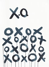 "XO Sol" - Wall Mural in Midnight by Michelle Owenby Design - Full Size