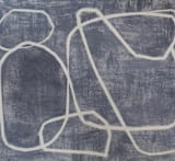"Squiggles" - Wall Mural in Blue Grey by Camille Pietrow - Full Size