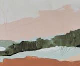 "Moving Mountains I" - Wall Mural in Earth Pink by Kayla King - Full Size