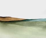 "Rolling Fields" - Wall Mural in Green by Little Valley Studio - Full Size