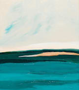 "Hawaiian Reef" - Wall Mural in Coral by Caryn Owen - Full Size