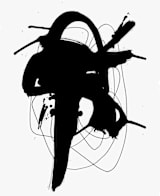 "synapse" - Wall Mural in charcoal by Ilana Greenberg - Full Size