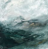 "Ice Canyon" - Wall Mural in Sea Green by Mya Bessette - Full Size