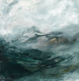 "Ice Canyon" - Wall Mural in Sea Green by Mya Bessette - Full Size