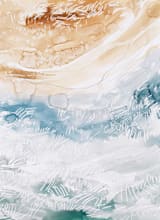 "Sediment No 1" - Wall Mural in Sea by Kelly Ventura - Full Size