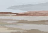 "Blushing Expanse" - Wall Mural in Sand by Kati Ramer - Full Size