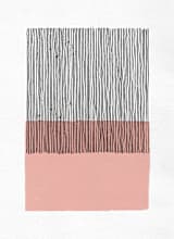 "Color Streak" - Wall Mural in Peach by Kiersten Garner - Full Size