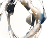 "Surrounding" - Wall Mural in grey wash by Michelle Lee - Full Size