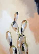 "Left it in Marfa" - Wall Mural in Peach by Kati Ramer - Full Size