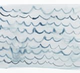 "waves" - Wall Mural in Smoke by Kelly Witmer - Full Size