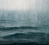 "Snows of Pend Oreille" - Wall Mural in Navy by Brian Sostrom - Full Size