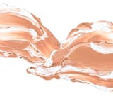 "Lost in Time" - Wall Mural in Orange by Sarah Lund - Full Size