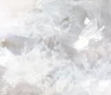 "Melody in White" - Wall Mural in misty grey by Teodora Guererra - Full Size