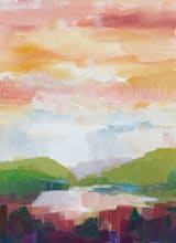"Leaving Ojai" - Wall Mural in Sunset by sue prue - Full Size