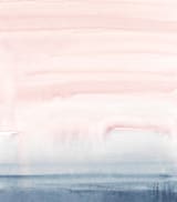 "Cascading Sky" - Wall Mural in Pink by Little Valley Studio - Full Size